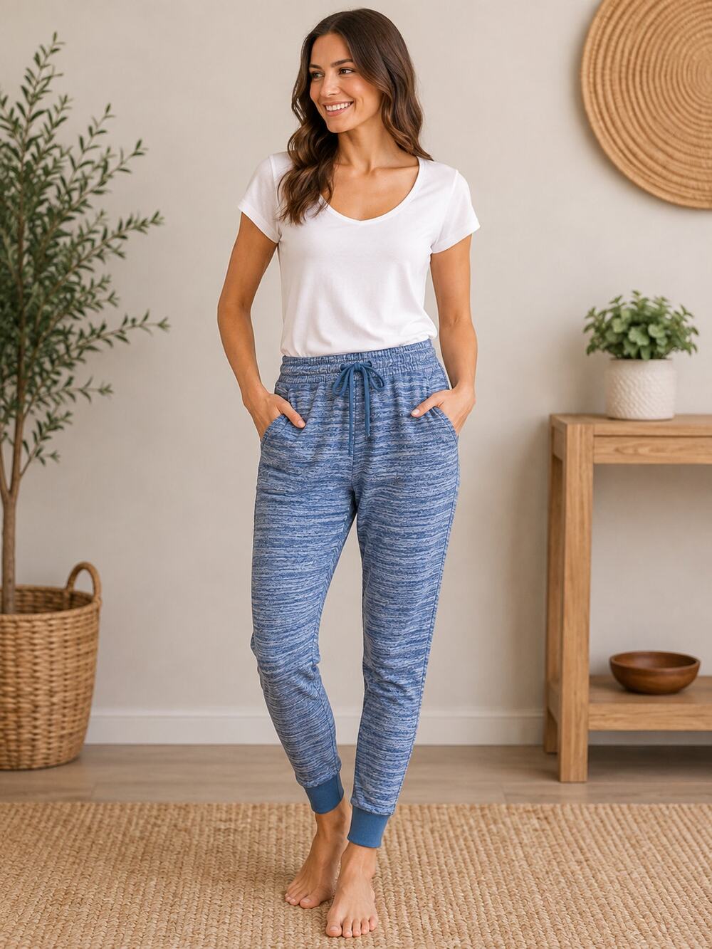 LuLaRoe Jax NWOT Small Blue Slate Joggers Sweatpants